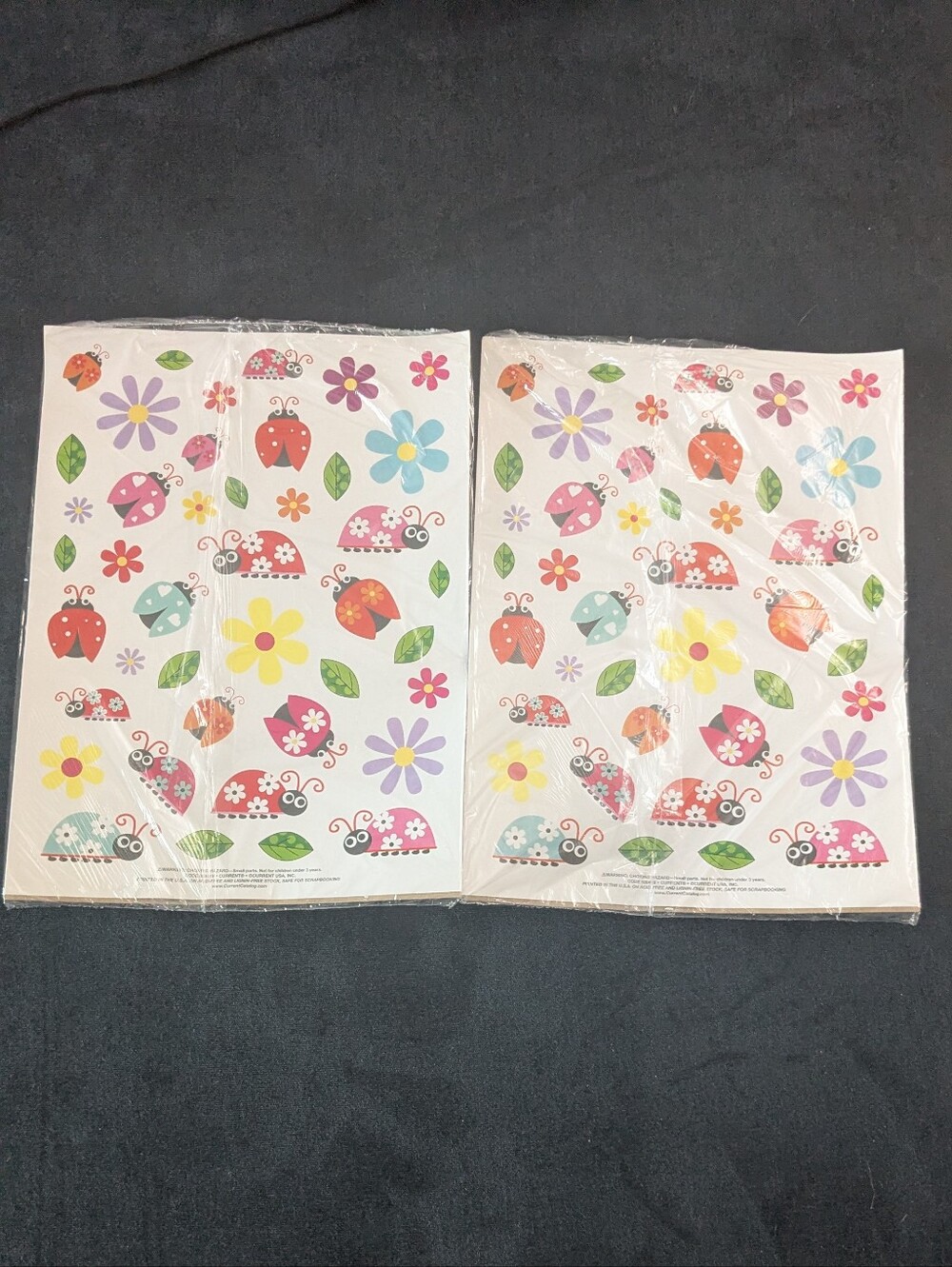 NWT! Current Catalog Flower Bug & Leaf Stickers 4 Sheets 42 each (168 Total)